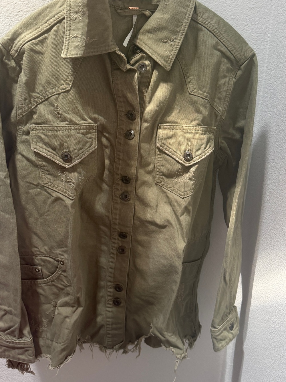 NWOT Free People Olive Green Utility Jacket